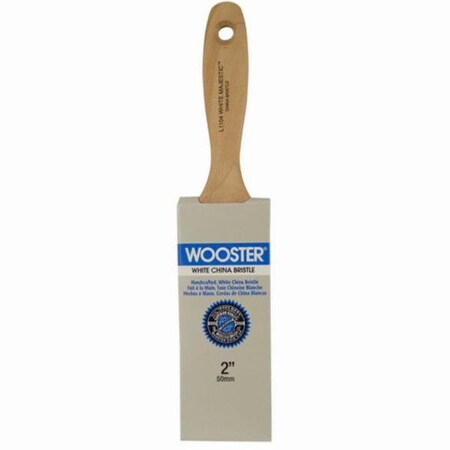 Wooster 2" Flat Sash White China Bristle, Paint Brush, Wood Handle L1104